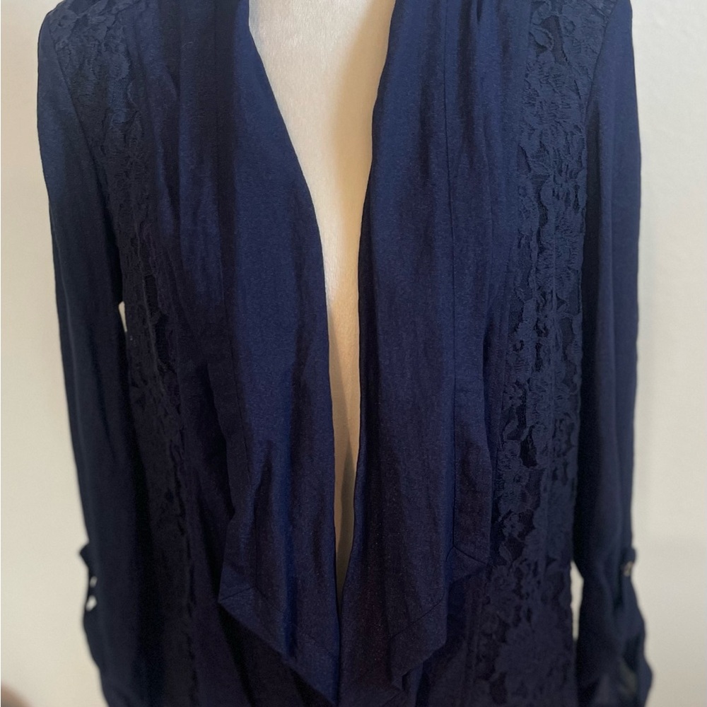 Chico's Deep Blue Knit Cardigan